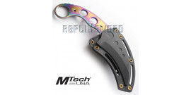 Couteau Karambit Rainbow Mteh USA MT-664TI