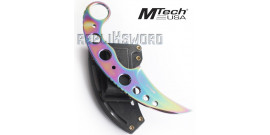 Couteau Karambit Rainbow Mteh USA MT-664TI