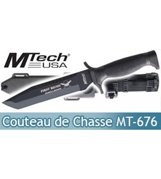 Couteau de Chasse Black Mtech USA MT-676TB