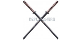 2X Bokken Wakizashi Dragon Sabre Bois Epee 1808D