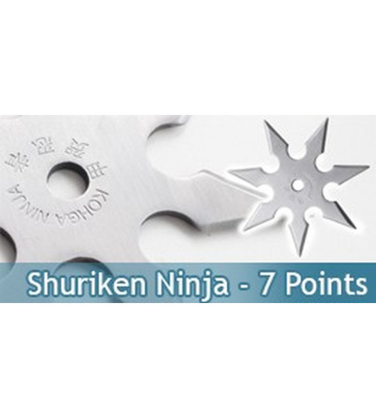 Shuriken a Lancer Shinobi - Etoile de Jet Ninja 7 points