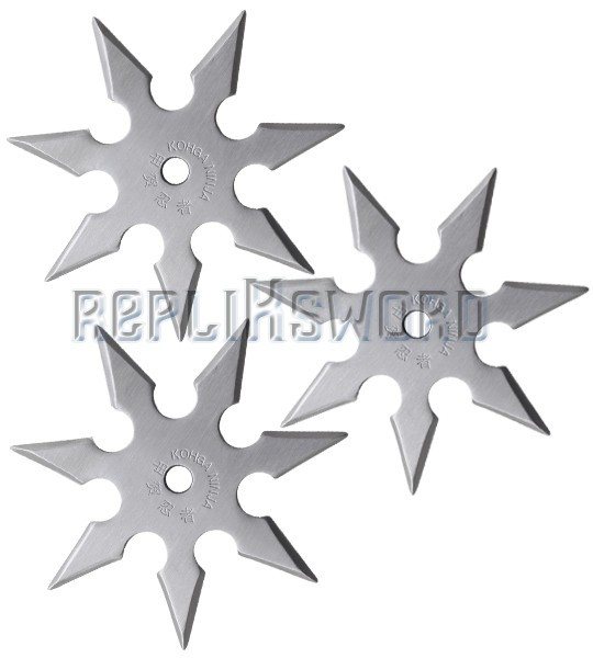 Set 3 Shurikens a Lancer Shinobi Etoile de Jet Ninja 7 points