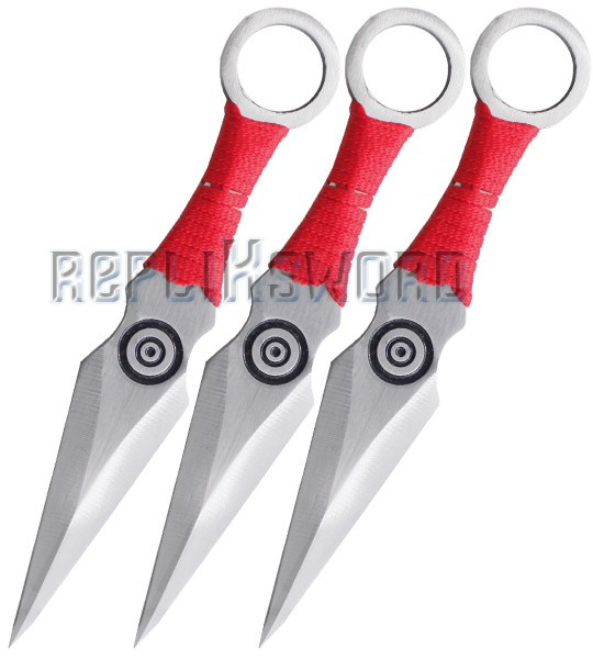 Kunais X3 Red Ninja Naruto Kunais X3 Red Ninja Naruto