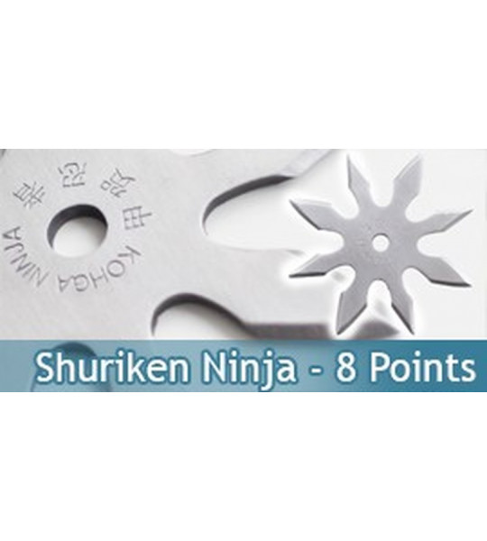 Shuriken a Lancer Shinobi - Etoile de Jet Ninja 8 points