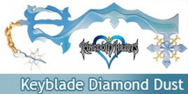 Kingdom Hearts Keyblade Diamond Dust Gemme de Glace