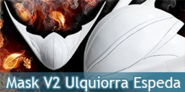 Mask V2 Ulquiorra Schiffer Masque Espeda N°4 Cosplay