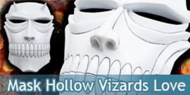 Mask Hollow Vizards Love Aikawa Masque Cosplay Masque