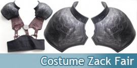 Costume Zack Fair Cosplay avec Epauliere