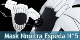 Mask Nnoitra Gilger Masque Espada N°5 Cosplay