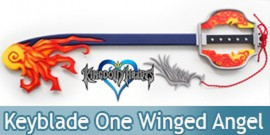 Kingdom Hearts Keyblade One Winged Angel Fire Feu