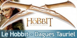 Le Hobbit Dagues de Tauriel Elfe Epees Sabres Efliques