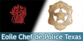 Etoile de Sherif Chef de Police Badge Replique Acier