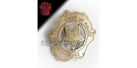 Etoile de Sherif Chef de Police Badge Replique Acier