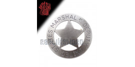 Etoile de Marshal Chef de Police Badge Replique Acier