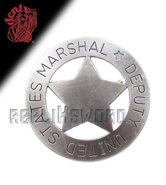 Etoile de Marshal Chef de Police Badge Replique Acier