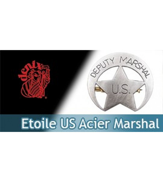 Etoile de Marshal US Deputy Badge Replique Acier
