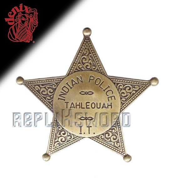 Etoile de Police Indian Badge Replique Acier Replique