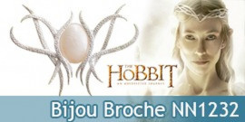 Le Hobbit Galadriel Broche Bijou Plaqué Argent NN1232