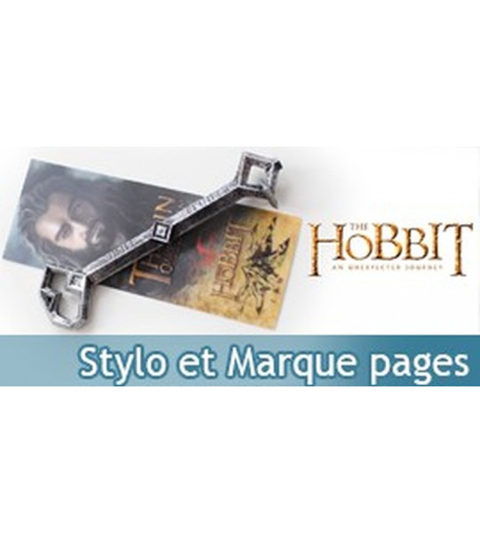 Le Hobbit Cle de Thorin Stylo et Marque pages