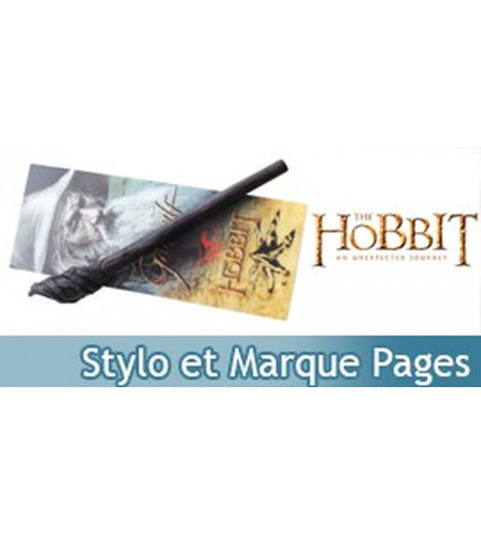 Le Hobbit Baton de Gandalf Stylo et Marque pages