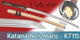 Fudoshin - Katana Forgé Bois Maru - K711S Sans Coffret