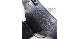 Western Holster Noir Cowboy Porte Pistolet 2 Places