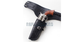 Western Holster Noir Cowboy Porte Pistolet 2 Places