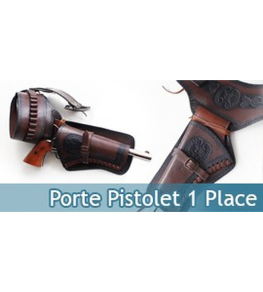 Ceinturon Cowboy Porte Pistolet Ceinture 1 Place