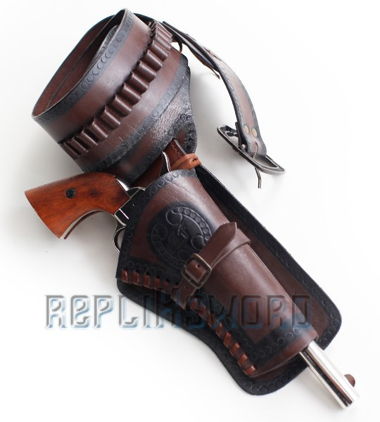 Ceinturon Cowboy Porte Pistolet Ceinture 1 Place