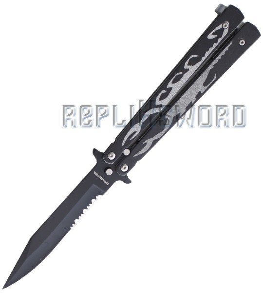 Couteau Papillon Noir Black Scorpion 812