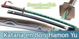 Katana en Bois de Hamon Yu Hyakuya Seraph of the End