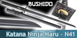 Bushido - Katana Ninja Forgé Damas - N41