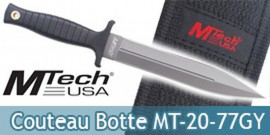 Couteau de Botte Grey Edition Mtech USA MT-20-77GY