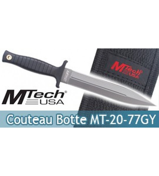 Couteau de Botte Grey Edition Mtech USA MT-20-77GY