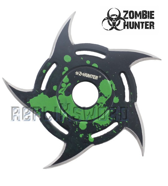 Shuriken Circulaire Etoile Zombie Hunter Green ZB-105GN