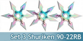 Set 3 Shuriken Dragon Etoile Perfect Point 90-22RBX3