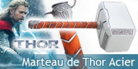 Thor Marteau Mjolnir Tete Acier Hammer Replique 4kg