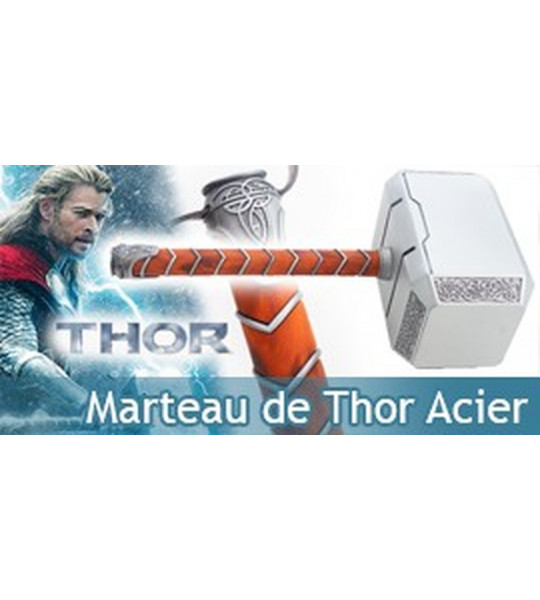 Thor Marteau Mjolnir Tete Acier Hammer Replique 4kg
