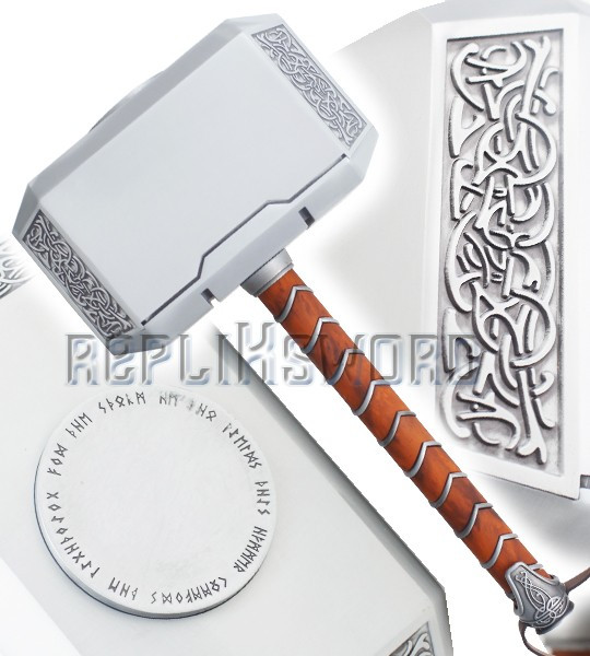 Thor Marteau Mjolnir Tete Acier Hammer Replique 4kg