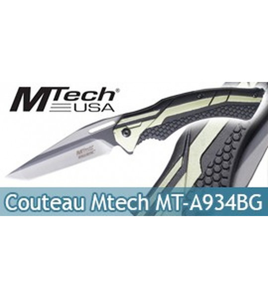 Couteau Pliant Tactical Mtech USA Green MT-A934BG