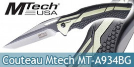 Couteau Pliant Tactical Mtech USA Green MT-A934BG