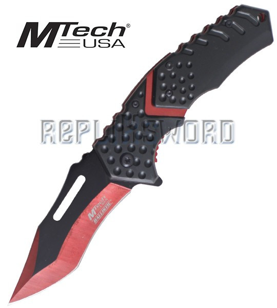 Couteau Pliant Red Black MT-A920RD Mtech USA