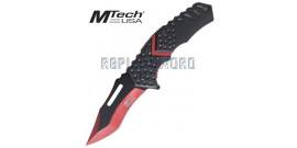 Couteau Pliant Red Black MT-A920RD Mtech USA