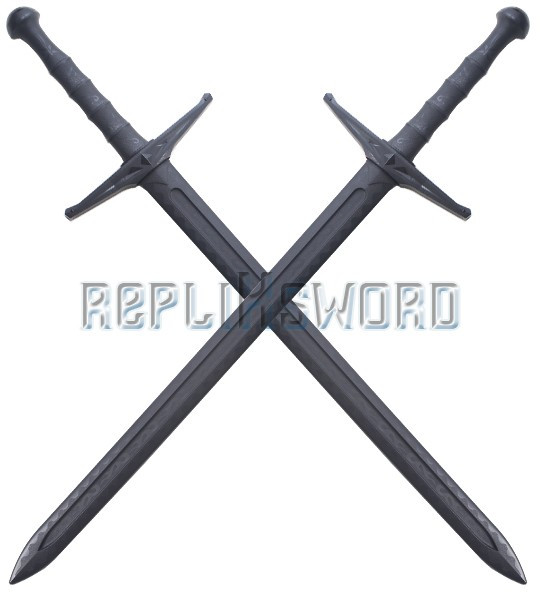 2X Epees de Frappe Medieval Polypropylene Combat