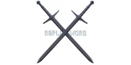 2X Epees de Frappe Medieval Polypropylene Combat