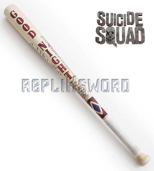 DC Comics Suicide Squad Harley Quinn Réplique 1/1 Batte De Baseball Officielle En Bois