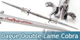 Epee Double Lame Cobra Dague