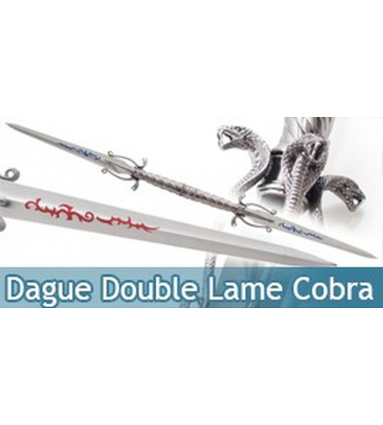 Epee Double Lame Cobra Dague