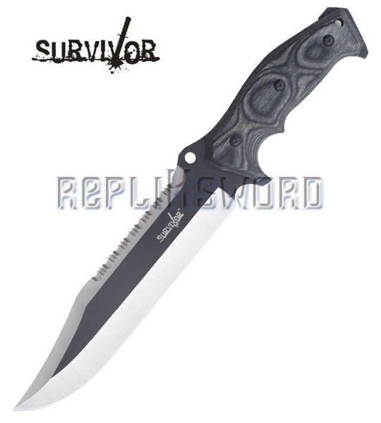 Couteau de Chasse Survivor HK-795GY Chasseur Poignard Couteau de Chasse Survivor HK-795GY Chasseur Poignard
