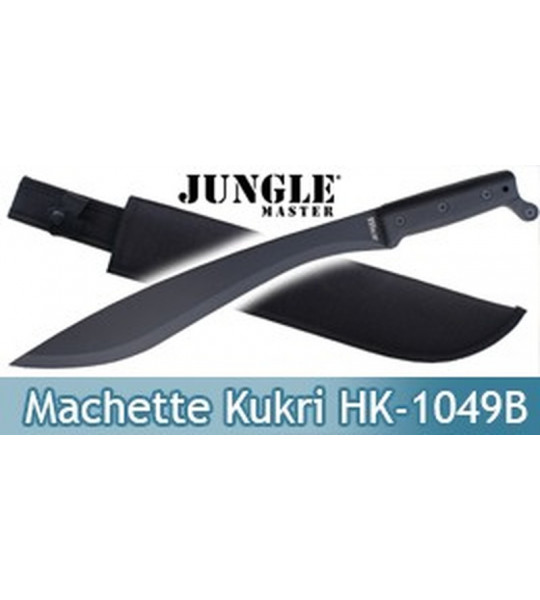Machette Kukri Jungle Master Lame Noire Chasseur HK-1049B